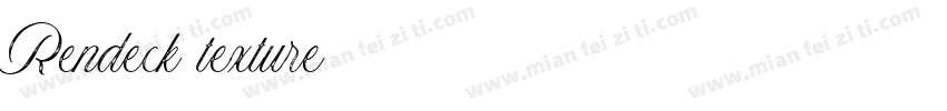 Rendeck texture字体转换